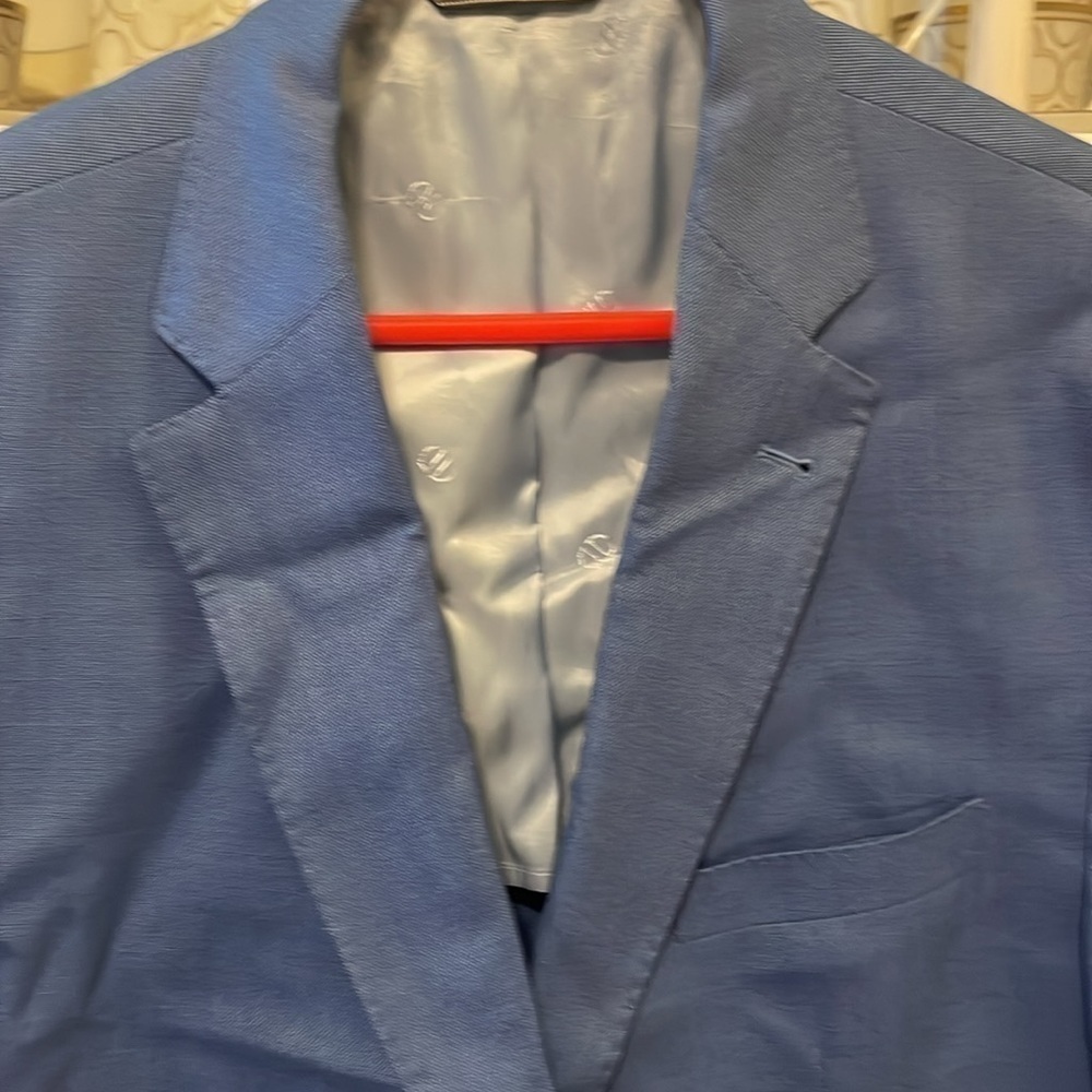 NWOT David Donahue Custom Made Jacket Blue - Picture 4 of 9